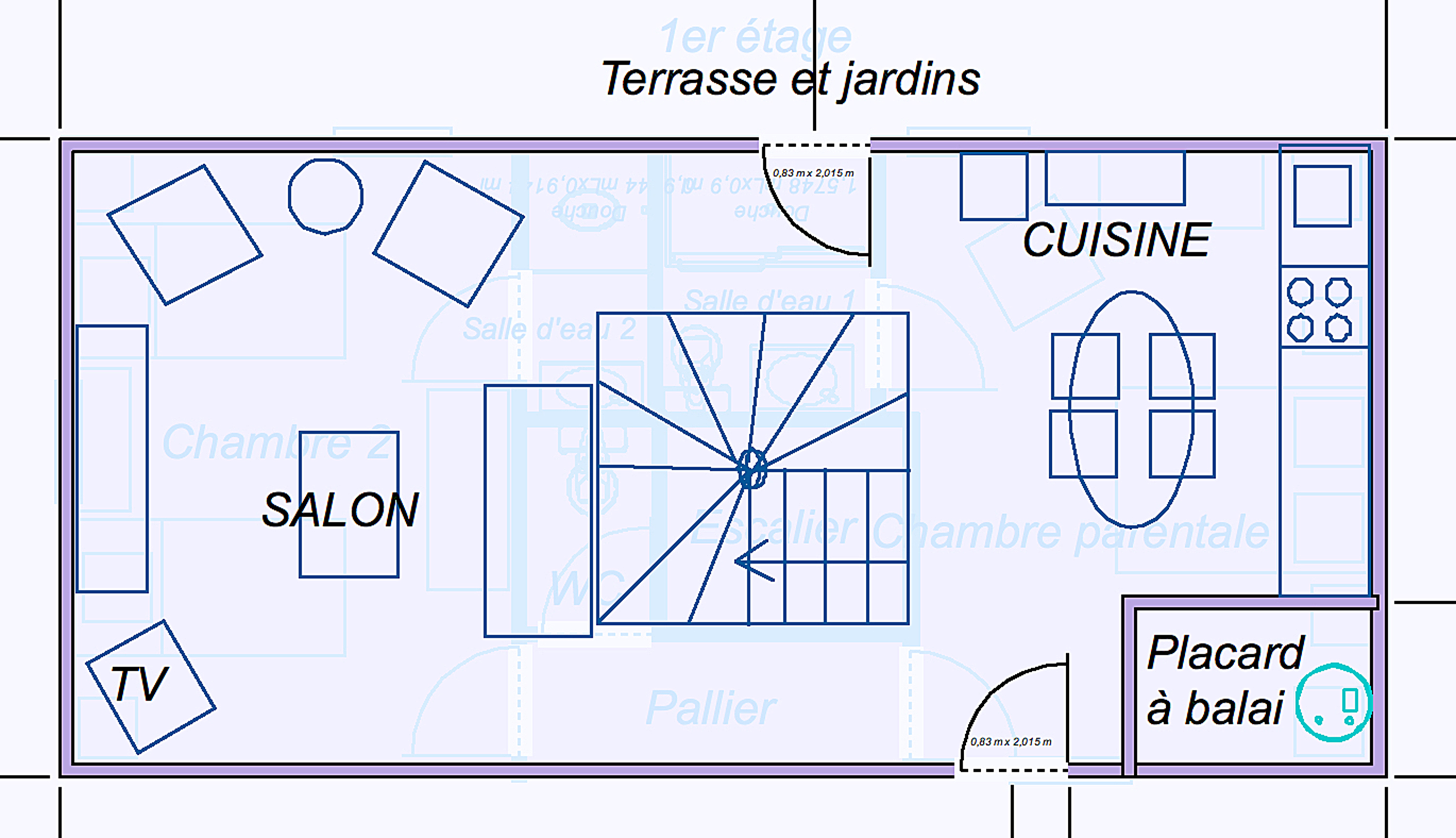 Grands-Mères - ground floor - 0 bedrooms